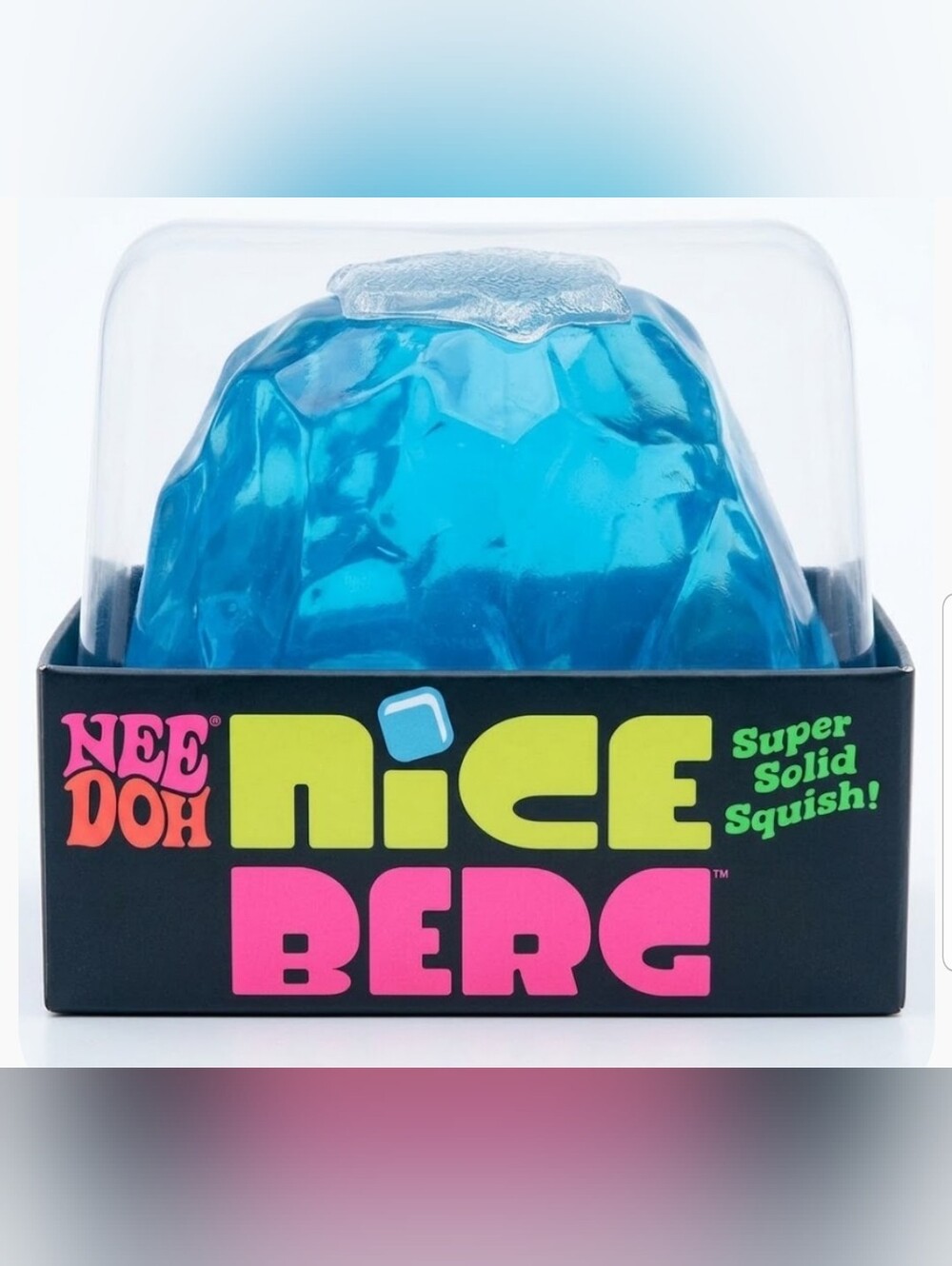 NEW! NeeDoh Nice Berg Blue XL Jumbo Super Solid Squish Sensory Toy